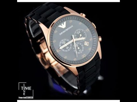 Відеоогляд годинника Emporio Armani Black, Видеообзор часов Emporio Armani