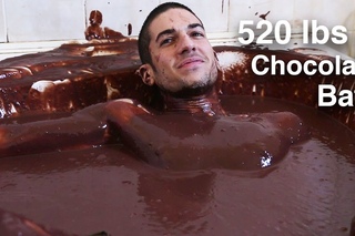 Filling Bath with 520 lbs Chocolate