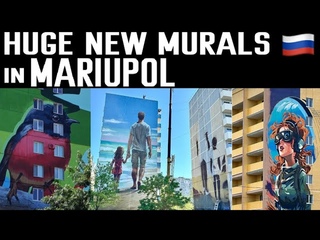 NEW MURALS IN RUSSIAN MARIUPOL 2024