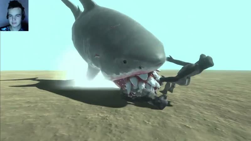 Мегалодон против Арбалет Анеко Animal Revolt Battle