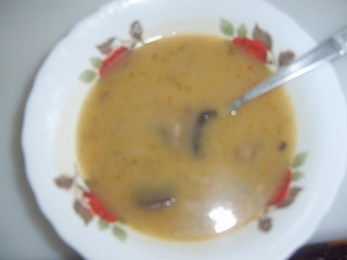 Картофельный суп пюре с грибами