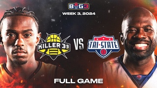 2024 BIG3 Week 3 | Killer 3’s vs Tri State | Donte Greene takes on Jason Richardson