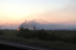 п. Хрящеватое продолжают обстреливать российские террористы. Снаряд попал в ГРП. Луганск.